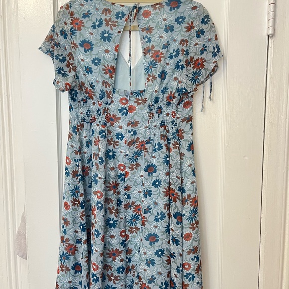 Madewell Open-Back Mini Dress in Wildflower Garden - Picture 6 of 9